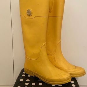 Tommy Hilfiger Yellow rubber boots